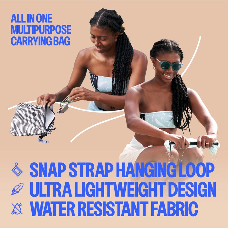 Acteon Wet Dry Bag, Large Travel Water-Resistant Swimsuit & Clothes Organizer, Foldable Pocket Sized Pool, Beach & Gym Bags, Fit for Bikini, Swim Workout Shoes & Towels, Toiletries, Dirty Laundry - Image 2